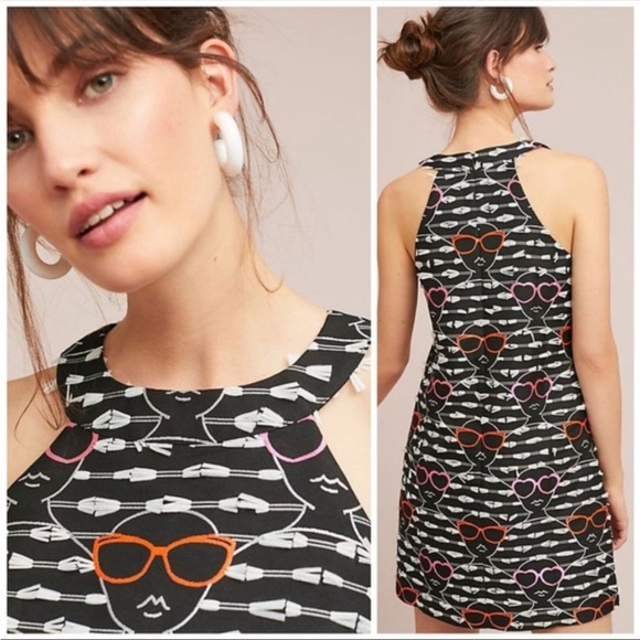 Anthropologie Hutch Stacy Sunglass Shift Dress - Picture 3 of 9